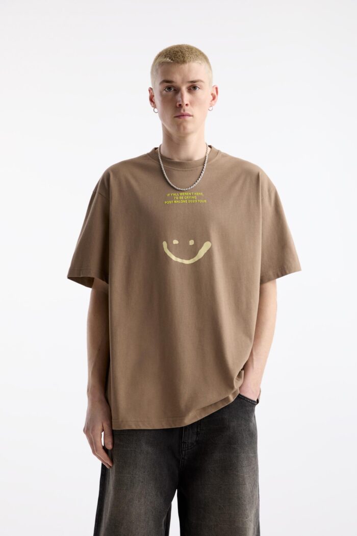 BROWN POST MALONE T-SHIRT