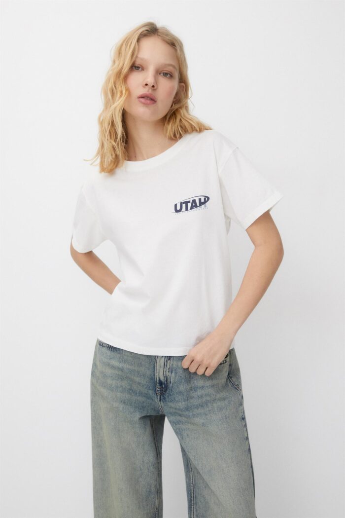 WHITE UTAH T-SHIRT