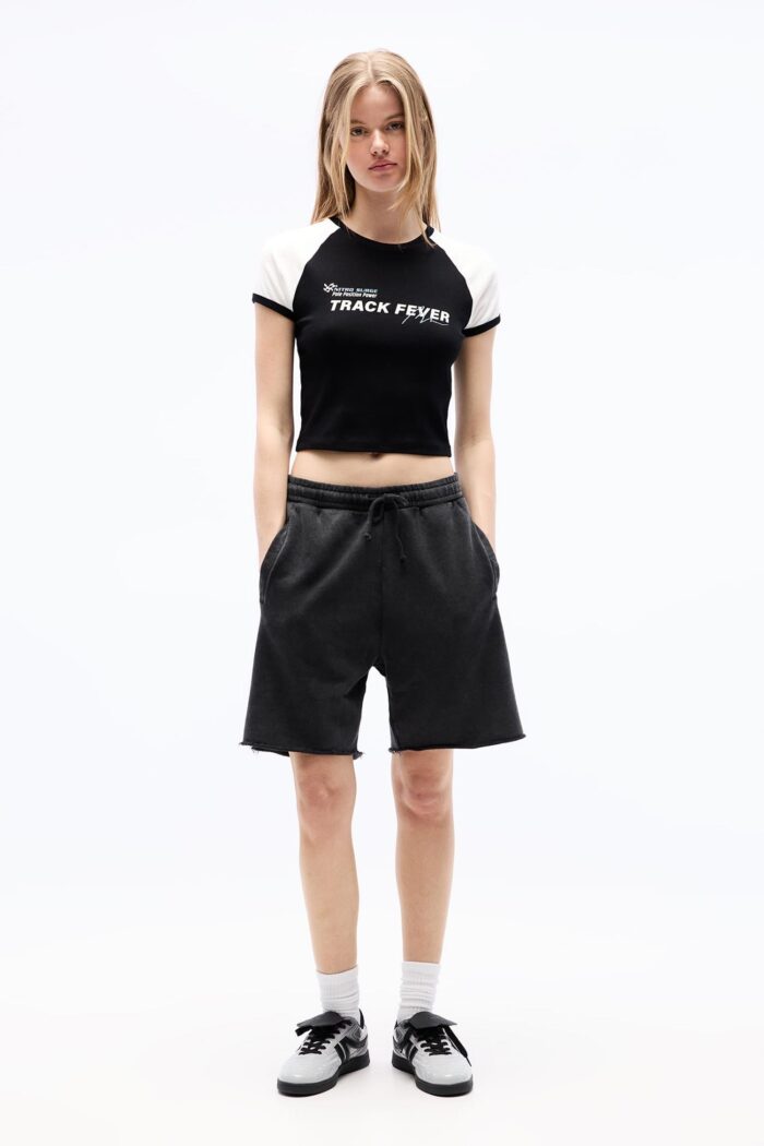 CROPPED SHORT SLEEVE T-SHIRT - Image 3