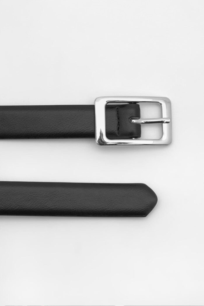 Faux leather black belt - Image 3